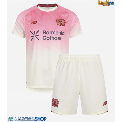 Maglie da calcio Bayer Leverkusen Seconda Maglia Bambino 2025-26 Manica Corta + Pantaloni corti)